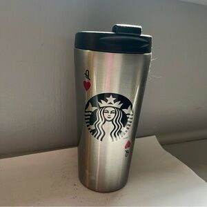 Starbucks stainless steel Queen of Hearts 16oz thermos for cold